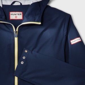 Hunter X target navy rain coat rain jacket